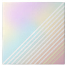 ユニコーンパステルブレンド白パステルストライプデコール