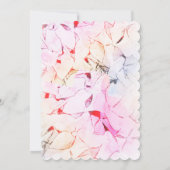 ユニコーンパステルプリンセス誕生日パーティー招待 招待状 (裏面)