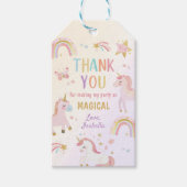 ユニコーンパステルマジカルレインボー誕生日 ギフトタグ (正面)