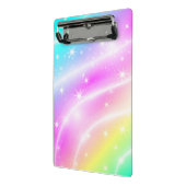ユニコーンパステルレインボーカラークリップボード ミニクリップボード (アングル2)
