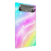 ユニコーンパステルレインボーカラークリップボード ミニクリップボード (アングル)