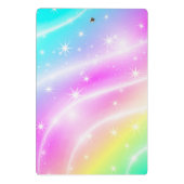 ユニコーンパステルレインボーカラークリップボード ミニクリップボード (裏面)