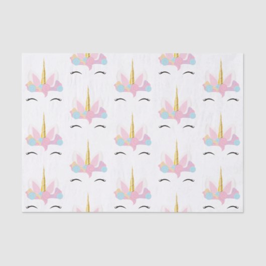 ユニコーンパターン|ティッシュペーパー 薄葉紙 (正面)