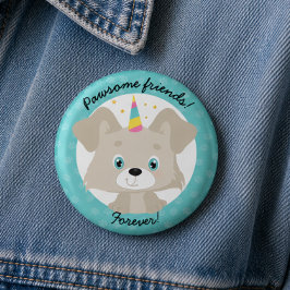 ユニコーンパピーの誕生日おめでとう パウズームフレンド 缶バッジ