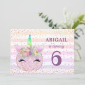 ユニコーンパンプキンガールズ6誕生日 招待状 (スタンド正面)