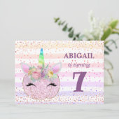 ユニコーンパンプキンガールズ7誕生日 招待状 (スタンド正面)