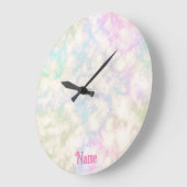 ユニコーンパーソナライズされたカラー ラージ壁時計 (傾斜)