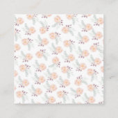 ユニコーンパーソナライズされたギフトラベル エンクロージャーカード (裏面)