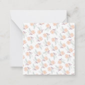 ユニコーンパーソナライズされたギフトラベル ノートカード (裏面)