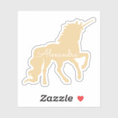 ユニコーンパーソナライズされたダイカットステッカー シール (シート)