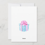 ユニコーンパーソナライズされたプリンセス誕生日カード シーズンカード (裏面)