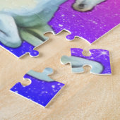 ユニコーンパーソナライズされたレインボーキッズギフト ジグソーパズル (側面)