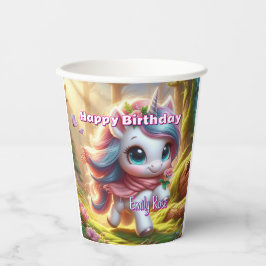 ユニコーンパーソナライズされた紙カップ 紙コップ