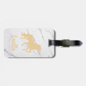 ユニコーンパーソナライズされた荷物タグ ラゲッジタグ (裏面横)