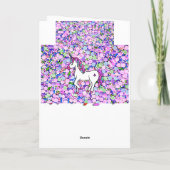 ユニコーンパーソナライズされた誕生日カード カード (裏面)