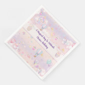 ユニコーンパーソナライズされた誕生日セルベトナプキンス (コーナー)