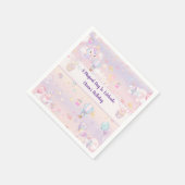 ユニコーンパーソナライズされた誕生日セルベトナプキンス スタンダードカクテルナプキン (角)