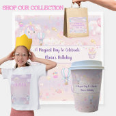 ユニコーンパーソナライズされた誕生日セルベトナプキンス スタンダードランチョンナプキン