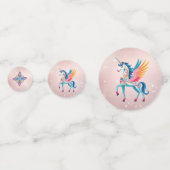 ユニコーンパーソナライズされた誕生日パーティー コンフェッティ (正面)