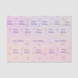 ユニコーンパーソナライズされた誕生日パーティー 薄葉紙