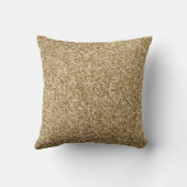 ユニコーンパーソナライズされた金ゴールドグリッター枕 クッション (裏面)