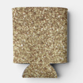 ユニコーンパーソナライズされた金ゴールドグリットクージー缶ホルダー 缶クーラー (裏面)