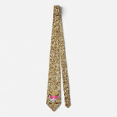 ユニコーンパーソナライズされた金ゴールドメンズドレスタイ ネクタイ (正面)