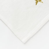 ユニコーンパーソナライズされた顔かわいい フリースブランケット (角)