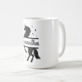 ユニコーンパーソナライズされた15オズクラシックマグ コーヒーマグカップ (正面右)