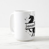 ユニコーンパーソナライズされた15オズクラシックマグ コーヒーマグカップ (正面左)