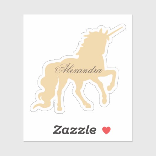ユニコーンパーソナライズされた シール (シート)