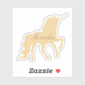 ユニコーンパーソナライズされた シール (シート)