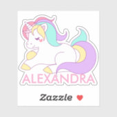ユニコーンパーソナライズされた シール (シート)