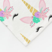 ユニコーンパーソナライズされた フリースブランケット (角)