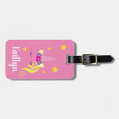 ユニコーンパーソナライズされた |魔法のピンク旅行 ラゲッジタグ (正面横)