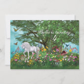 ユニコーンパーティの招待状 招待状 (裏面)