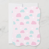 ユニコーンパーティの招待状、1歳の誕生日 招待状 (裏面)