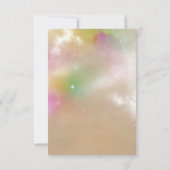 ユニコーンパーティーによって魅了されるRSVPのカード 出欠カード (裏面)