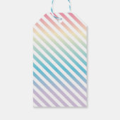 ユニコーンパーティーの好意ラベルありがとう ギフトタグ (裏面)