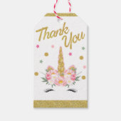 ユニコーンパーティーの好意ラベル ギフトタグ (正面)