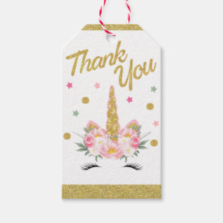 ユニコーンパーティーの好意ラベル ギフトタグ