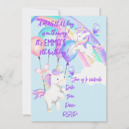 ユニコーンパーティーの招待状 招待状