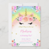 ユニコーンパーティーの招待状 招待状 (正面)