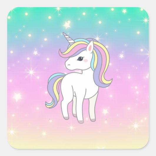 ユニコーンパーティーコレクション! スクエアシール (正面)