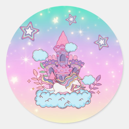 ユニコーンパーティーコレクション！ ラウンドシール (正面)