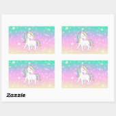 ユニコーンパーティーコレクション！ 長方形シール (シート)