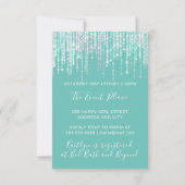 ユニコーンパーティーピンク第1回16回誕生日パーティー 招待状 (裏面)