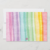 ユニコーンパーティーマジカル誕生日写真 招待状 (裏面)