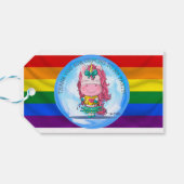 ユニコーンパーティーレインボーありがとうギフトラベル ギフトタグ (裏面横)