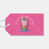 ユニコーンパーティーレインボーありがとうギフトラベル ギフトタグ (裏面横)